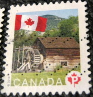 Canada 2010 Flag Over Historic Mills Keremeos Grist Mill P - Used - Gebruikt