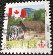 Canada 2010 Flag Over Historic Mills Keremeos Grist Mill P - Used - Gebruikt