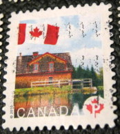 Canada 2010 Flag Over Historic Mills Riordon Grist Mill P - Used - Used Stamps