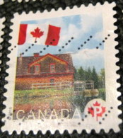 Canada 2010 Flag Over Historic Mills Riordon Grist Mill P - Used - Used Stamps