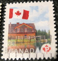 Canada 2010 Flag Over Historic Mills Riordon Grist Mill P - Used - Gebruikt