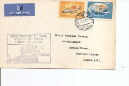 Russie ( Lettre En Premier Vol De 1959 De Moscou Vers Londres à Voir) - Covers & Documents