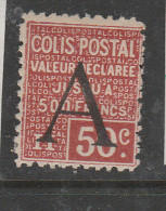 FRANCE COLIS POSTAUX N° 84 50C ROUGE (N° 56) 0.75 SURCHARGE A VALEUR DECLAREE NEUF AVEC CHARNIERE - Neufs