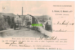 Carte Postale Ancienne De PAPETERIES DE CLAIREFONTAINE - Etival Clairefontaine