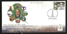 INDIA, 2011, SPECIAL COVER, INDIPEX,  Vaidyaratnam Arya Vaidvasala, Kottakkal,  New Delhi Cancelled - Briefe U. Dokumente