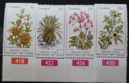 RSA-Transkei, 1981, Mi: 88-91, (MNH) - Plantes Médicinales