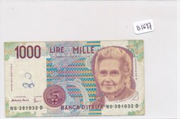 Billets -  B1697- Italie - 1000 Lires 1990 ( Type, Nature, Valeur, état... Voir 2 Scans) - 1.000 Lire