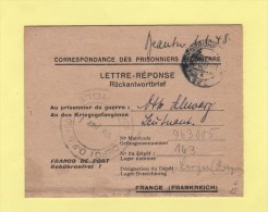 Correspondance De Prisonniers De Guerre Adressee Au Depot 163 Larzac Aveyron - 1947 - 2. Weltkrieg 1939-1945