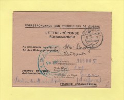 Correspondance De Prisonniers De Guerre Adressee Au Depot 161 Larzac Aveyron - 1947 - Heidelberg - Guerre De 1939-45