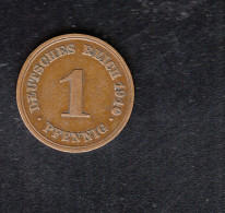 Dt. Reich 1 Pfennig 1910 F  0 Beschädigt - 1 Pfennig