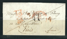 ESPAGNE Marque Postale 1848 De Madrid En PP Taxée Pour La France - ...-1850 Prephilately