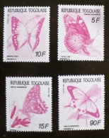 TOGO Papillons, Papillon, Insectes Yvert N°1289/92. Variété De Couleurs. MNH ** (2) - Schmetterlinge