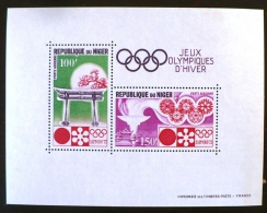 NIGER Jeux Olympiques Sapporo,  Yvert N° BF 8 ** MNH. - Hiver 1972: Sapporo