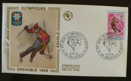 FRANCE Jeux Olympiques, GRENOBLE 1968. Yvert 1547 FDC. Enveloppe 1er Jour. - Hiver 1968: Grenoble