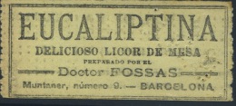 BILLETE DE BARCELONA TRAMWAYS COMP. LTD. CON PROPAGANDA // 1900 // VER NOTA - Europa