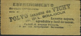 BILLETE DE BARCELONA TRAMWAYS COMP. LTD. CON PROPAGANDA // 1900 // VER NOTA - Europe