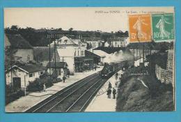 CPA Train Vue Panorapique La Gare PONT SUR YONNE 89 - Pont Sur Yonne