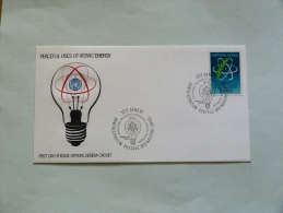 F.D.C    PEACEFUL USES OF ATOMIC ENERGY - Used Stamps