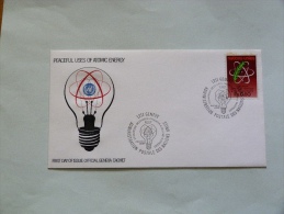 F.D.C    PEACEFUL USES OF ATOMIC ENERGY - Used Stamps