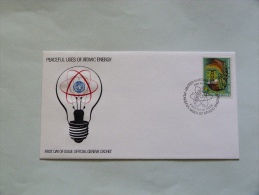 F.D.C    PEACEFUL USES OF ATOMIC ENERGY - Used Stamps