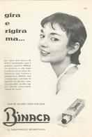 # DENTIFRICIO  BINACA CIBA MILANO 1950s Advert Pubblicità Publicitè Reklame Toothpaste Zahnpaste Oral Dental Healthcare - Medizinische Und Zahnmedizinische Geräte