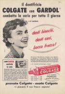 # TOOTHPASTE COLGATE PALMOLIVE 1950s Advert Pubblicità Publicitè Reklame Dentifricio Zahnpaste Oral Dental Healthcare - Equipo Dental Y Médica