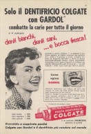 # TOOTHPASTE COLGATE PALMOLIVE 1950s Advert Pubblicità Publicitè Reklame Dentifricio Zahnpaste Oral Dental Healthcare - Matériel Médical & Dentaire