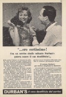 # DENTIFRICIO DURBAN´S 1950s Advert Pubblicità Publicitè Reklame Toothpaste Zahnpaste Oral Dental Healthcare - Equipo Dental Y Médica