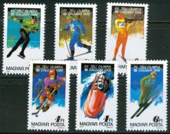 HUNGARY-1987. Winter Olympics,Calgary Cpl.Set MNH!! - Unused Stamps