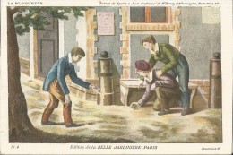 LA BELLE JARDINIERE - 3 Cartes Postales - JEUX D ENFANTS - Le Jeu Du Tonneau, La Bloquette, Les 4 Coins - Regionale Spiele