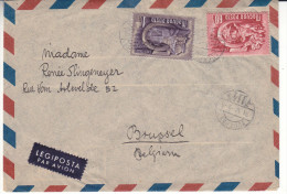 Trains - Hongrie - Lettre De 1951 - Oblitération Budapest - Expédié Vers Bruxelles - Lettres & Documents