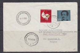 Belgium 1965 Cover From Germany To The Belgian South Pole Base (23707) - Bases Antarctiques