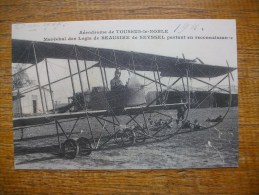 Repro -- Toussus-le-noble , Le Maréchal Des Logis De Beausire De Seyssel Assis Dans Son Biplace " Carte Animée "" - Toussus Le Noble