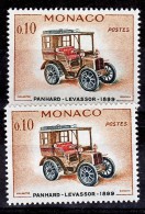 Monaco  562  Variété Banquette Brune Et Rouge Panhard Levasson Neuf ** TB MNH Sin Charnela - Variedades Y Curiosidades