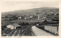 CPA - FLEURIE (69) - Vue Du Chemin Dans Les Vignes Et L'entrée Du Village Viticole - Pontcharra-sur-Turdine