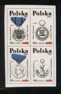 POLAND SOLIDARITY SOLIDARNOSC 1985 BOLSHEVIK WAR MEDALS MS PILSUDSKI ARMY MILITARIA - Solidarnosc Labels