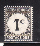British Honduras 1923 Postage Due 1c MLH - Honduras Británica (...-1970)