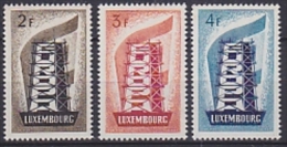 Europa Cept 1956 Luxemburg 3v Original Gum ** Mnh (23728) - 1956