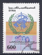 SYRIE - Yvert - 829/31 - Cote 2,25 € - 40e Anniversaire - OMS