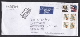 USA: Airmail Cover To Netherlands, 2011, 6 Stamps, Flag, Bird, History, Air Label (traces Of Use) - Cartas & Documentos