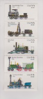 USA Scott #  2362-2366, Steam Locomotives, Railroad Train  22ct Booklet Pane Of 5 MNH  Catalogue $2.75 - Other & Unclassified