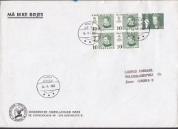 Greenland FORENINGEN GRØNDLANDSKE BØRN Children Deluxe THULE Kânâk 1982 Cover Brief ODENSE Denmark 4-Block !! - Briefe U. Dokumente