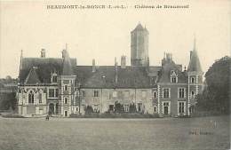 - Indre Et Loire - Ref -A147 - Beaumont La Ronce -  Chateau De Beaumont - Carte Bon Etat - - Beaumont-la-Ronce