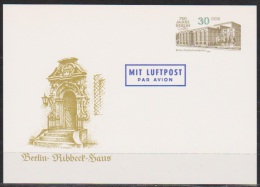 DDR Ganzsache 1987 MiNr. P 98 Ungelaufen Luftpost  ( D 2565 ) - Cartes Postales - Neuves