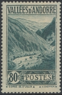 French Andorra 1941 Definitive: Gorge De St. Julia 80c. Mi 77 MNH - Neufs