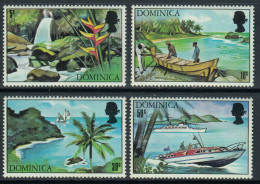 Dominica 1971 Tourism, Waterfalls, Boats. Mi 315-318 MNH - Dominica (...-1978)