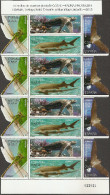 2015-ED. 4982 A 84 EN MINIPLIEGO- FAUNA PROTEGIDA - Libélula, Tortuga Laúd, Esturión Y Murciélago Patudo  -NUEVO - Full Sheets