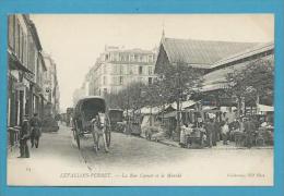 CPA 61 - Attelage - Marchands Ambulants Marché Rue Carnot LEVALLOIS PERRET 92 - Levallois Perret