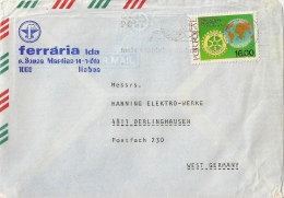 Portugal Cover To West Germany With Rotary Stamp - Lettres & Documents