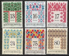 HUNGARY 1996 CULTURE Hungarian FOLK ART - Fine Set MNH - Unused Stamps